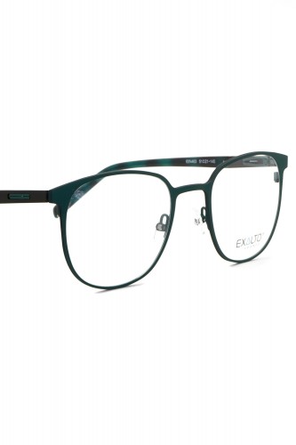 Exalto - Occhiali da vista in metallo squadrati unisex verde - 65N463