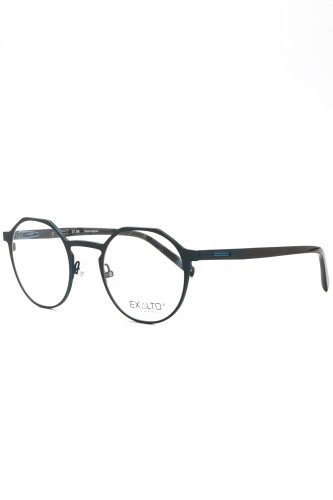 Exalto - Occhiali da vista in metallo tondi unisex blu - 65N443