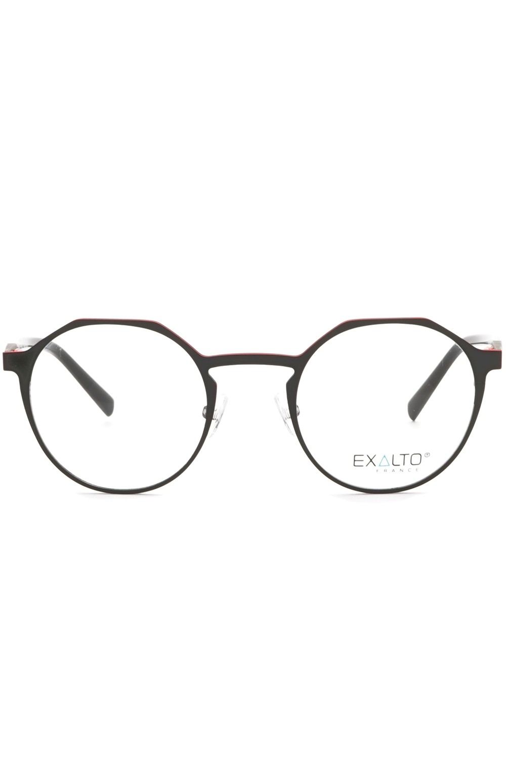 Exalto - Occhiali da vista in metallo tondi unisex nero - 65N442
