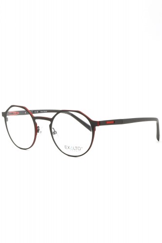 Exalto - Occhiali da vista in metallo tondi unisex nero - 65N442