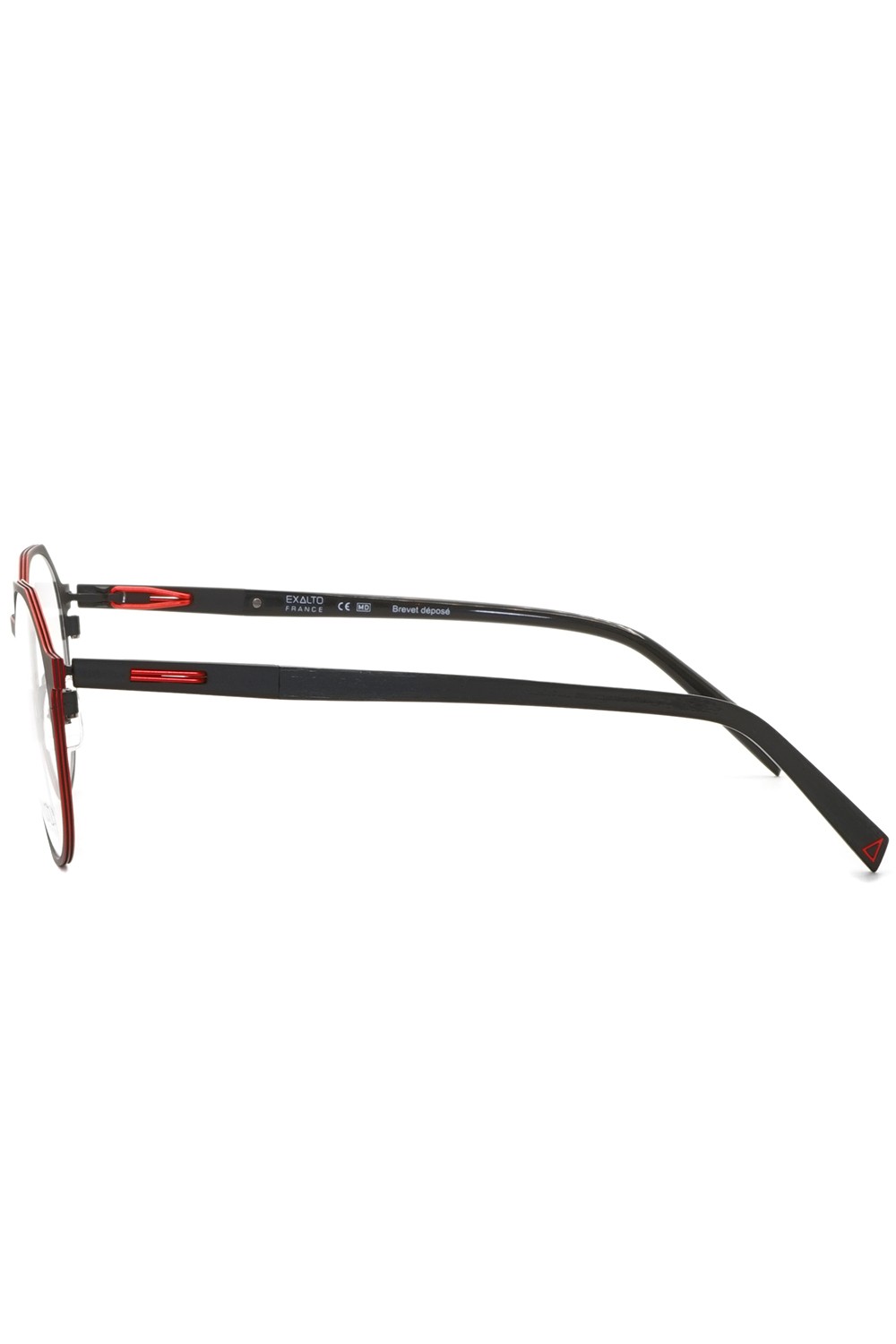 Exalto - Occhiali da vista in metallo tondi unisex nero - 65N442