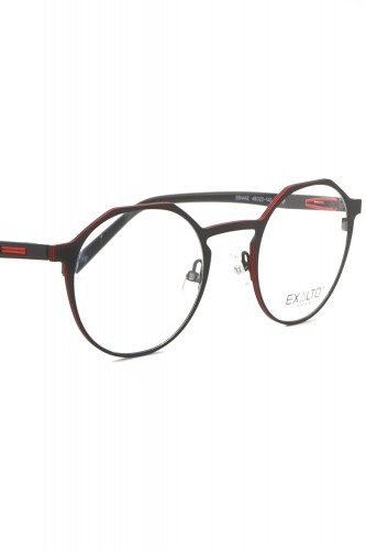 Exalto - Occhiali da vista in metallo tondi unisex nero - 65N442