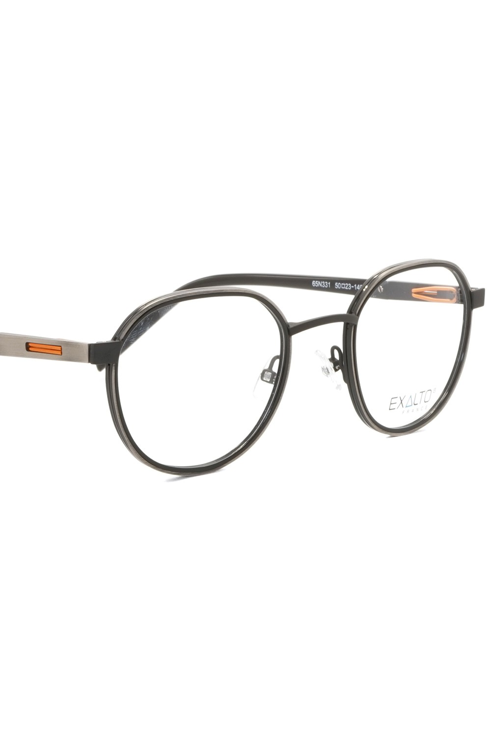 Exalto - Occhiali da vista combinati tondi unisex nero - 65N331