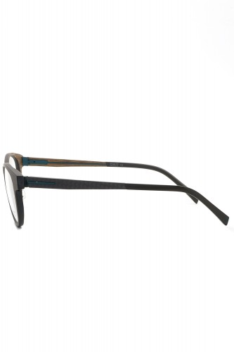 Exalto - Occhiali da vista in fibra di carbonio tondi unisex nero - 12M021