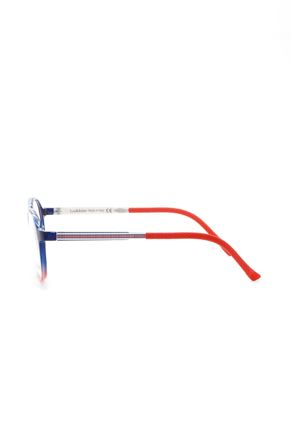 Lookkino - Occhiali da vista in plastica tondi per bambini blu - 3857 W2