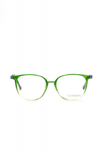 Lookkino - Occhiali da vista in plastica squadrati per bambini verde - 3852 W1 2