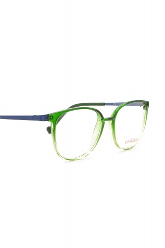 Lookkino - Occhiali da vista in plastica squadrati per bambini verde - 3852 W1