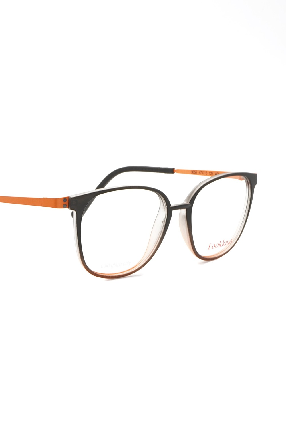 Lookkino - Occhiali da vista in plastica squadrati per bambini nero - 3852 W3