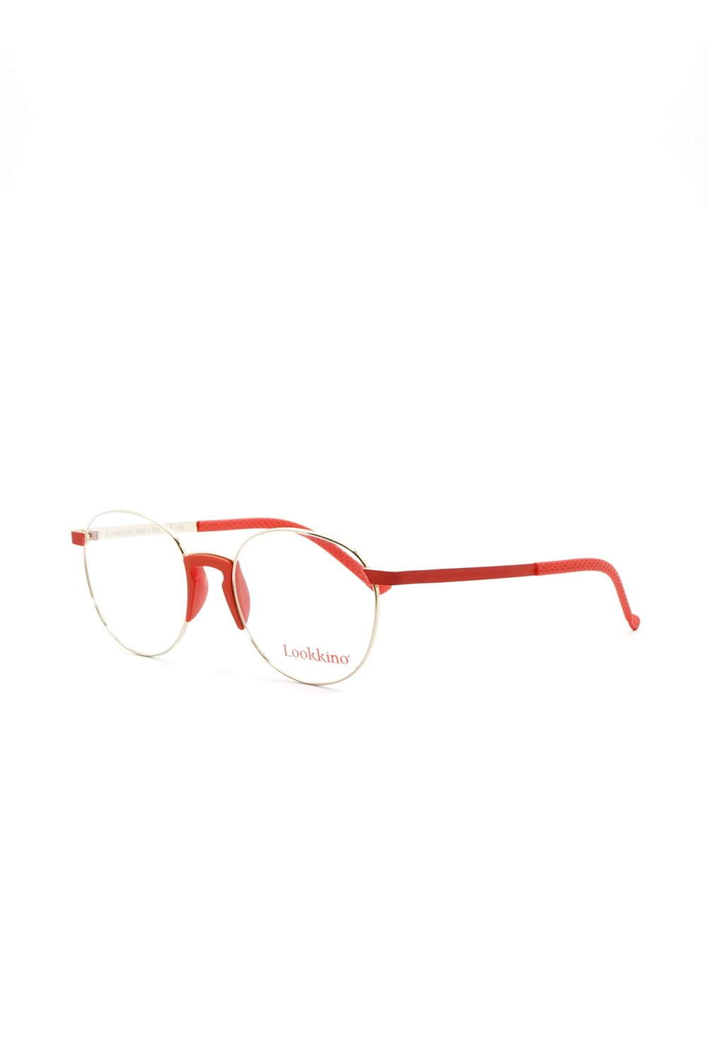 Lookkino - Occhiali da vista in metallo tondi per bambini rosso - 3450 M4