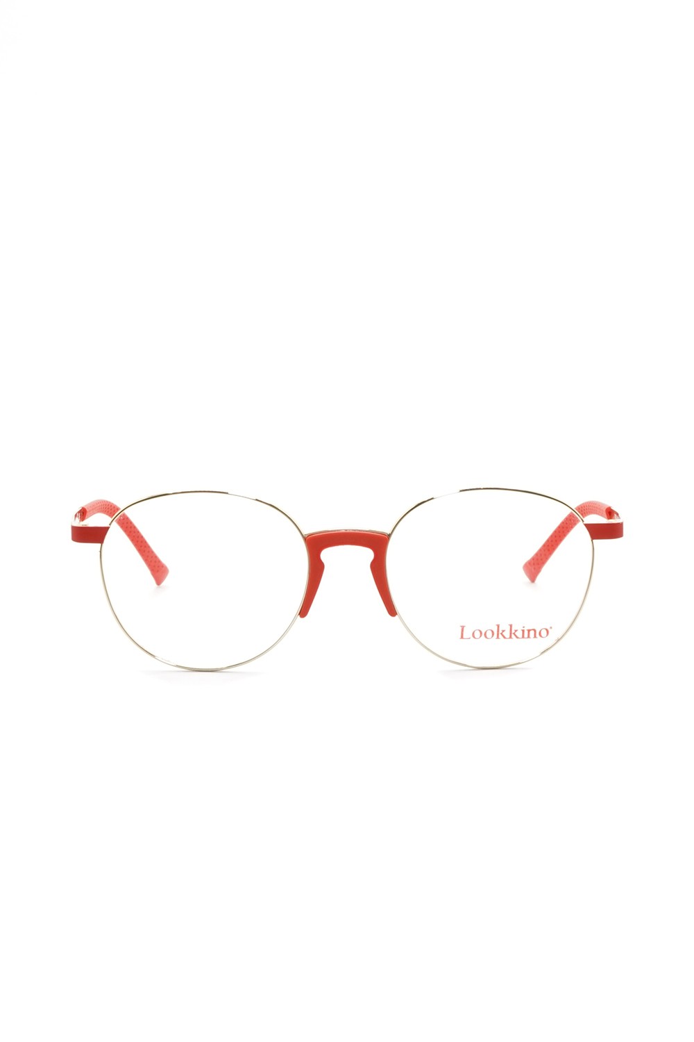 Lookkino - Occhiali da vista in metallo tondi per bambini rosso - 3450 M4