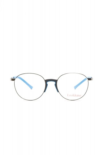 Lookkino - Occhiali da vista in metallo tondi per bambini nero - 3450 M1 2