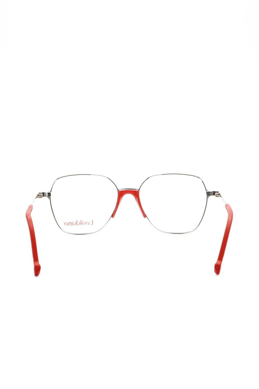 Lookkino - Occhiali da vista in metallo squadrati per bambini rosso - 3461 M1