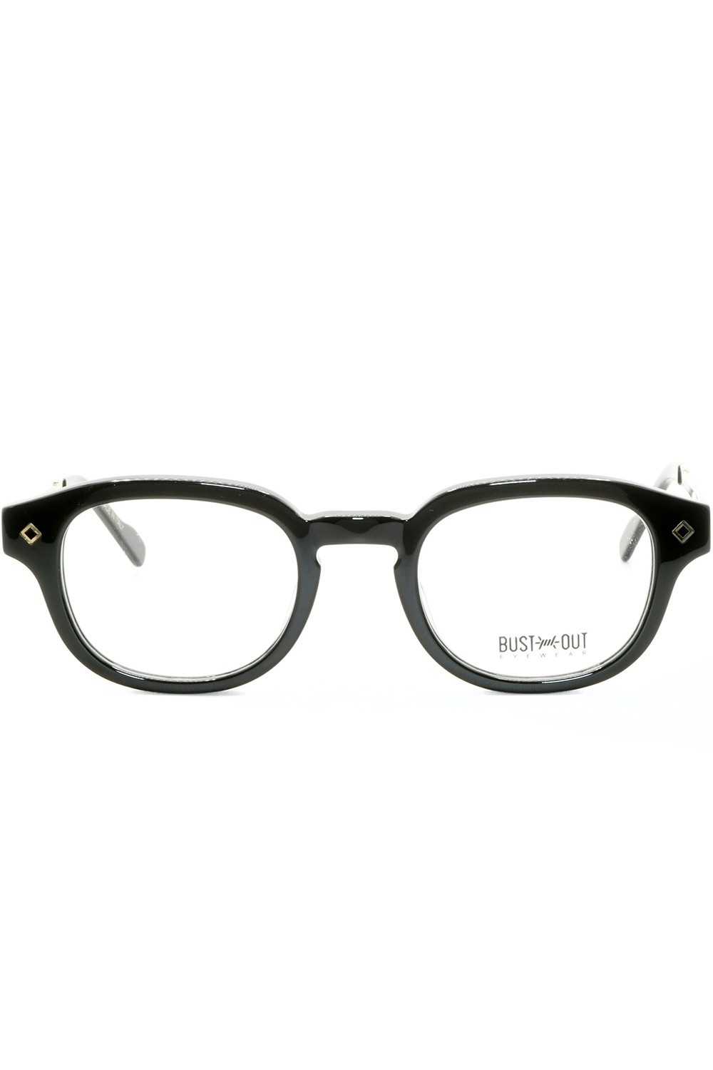 Bust Out - Occhiali da vista in celluloide squadrati per uomo con clip solare