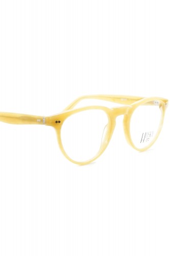 Husky - Occhiali da vista in celluloide tondi unisex senape - 1486 3