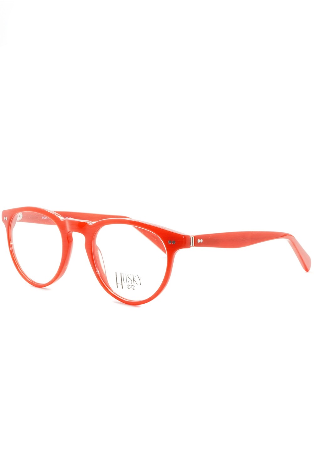 Husky - Occhiali da vista in celluloide tondi unisex rosso - 1486 2