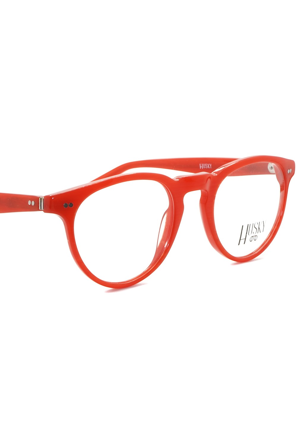 Husky - Occhiali da vista in celluloide tondi unisex rosso - 1486 2