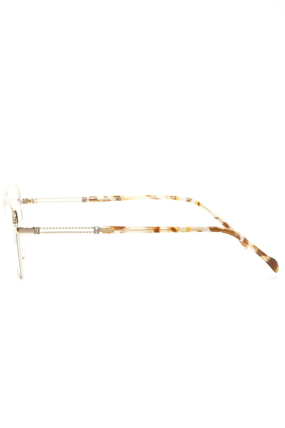 Donna Fontana - Occhiali da vista in metallo cat eye per donna oro - DF233 01