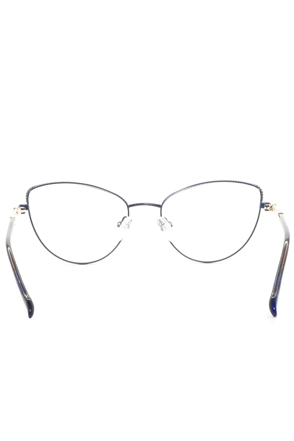 Donna Fontana - Occhiali da vista in metallo cat eye per donna blu - DF233 04