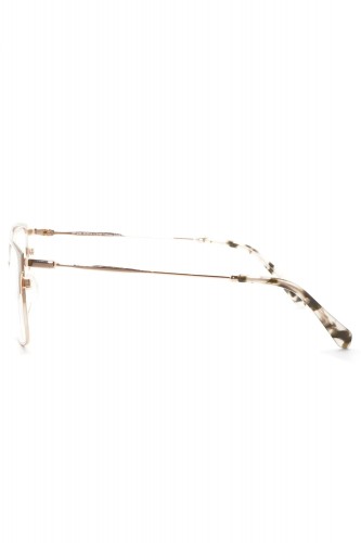 Donna Fontana - Occhiali da vista in metallo squadrati per donna fango - DF229