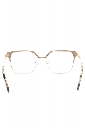 Donna Fontana - Occhiali da vista in metallo squadrati per donna fango - DF229