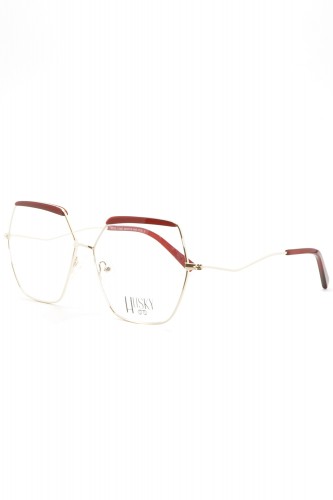 Husky - Occhiali da vista in metallo esagonali per donna oro - 1488 3