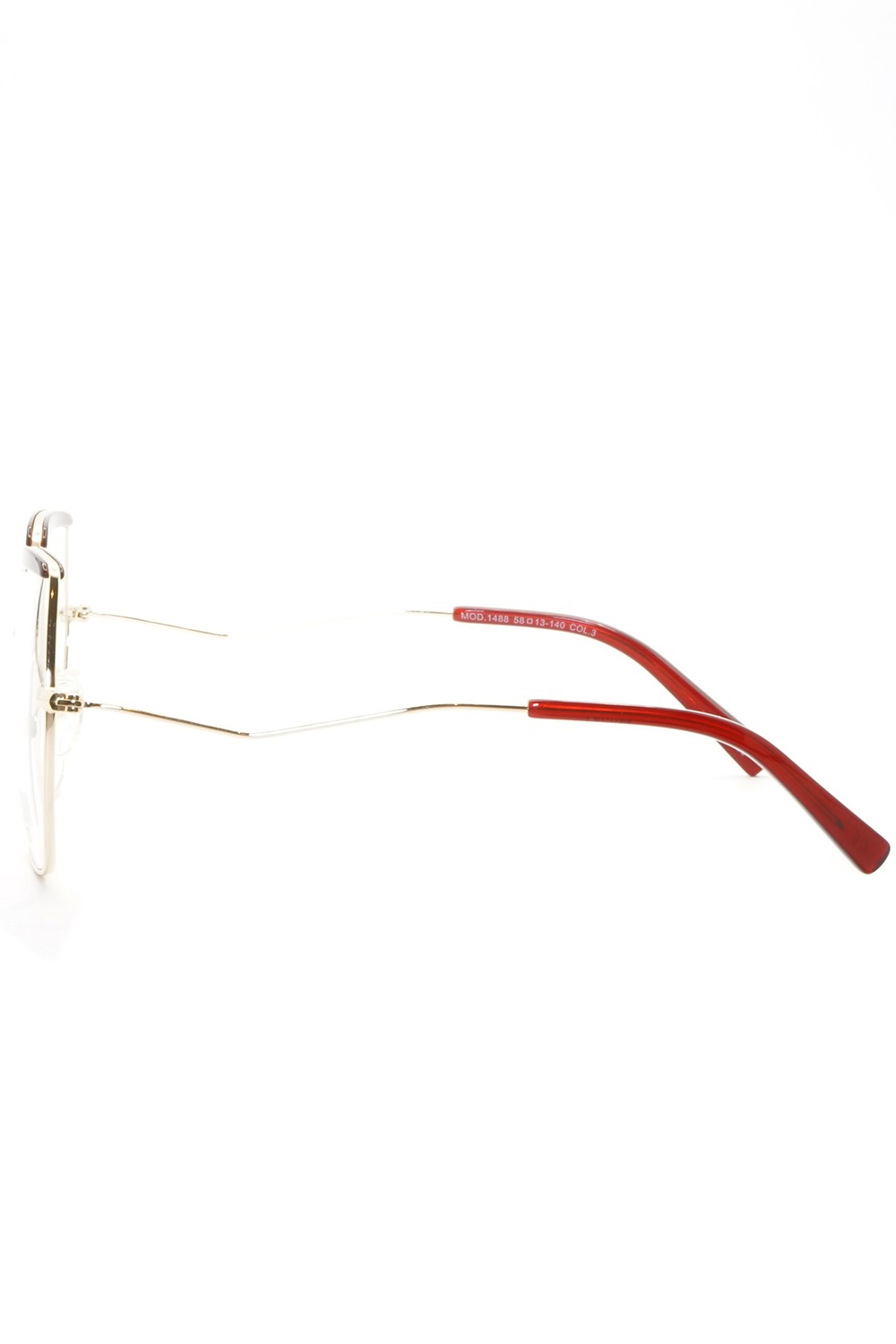 Husky - Occhiali da vista in metallo esagonali per donna oro - 1488 3