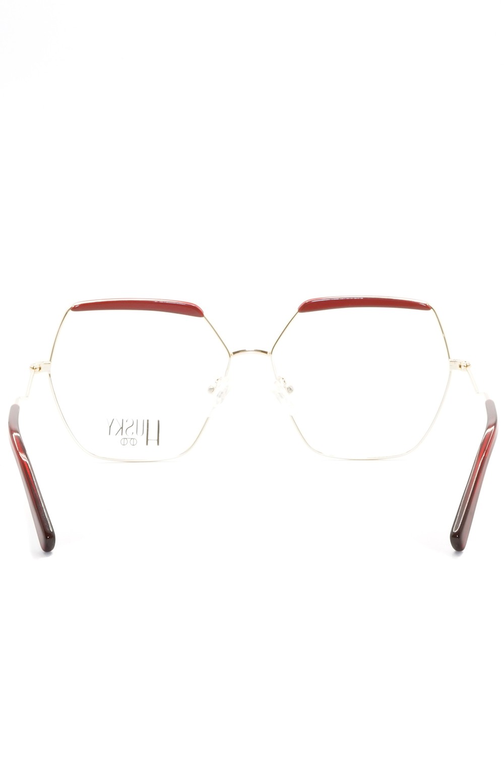 Husky - Occhiali da vista in metallo esagonali per donna oro - 1488 3