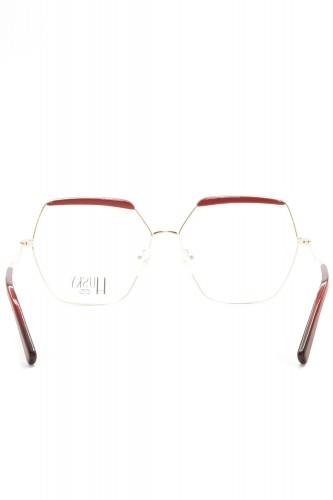 Husky - Occhiali da vista in metallo esagonali per donna oro - 1488 3