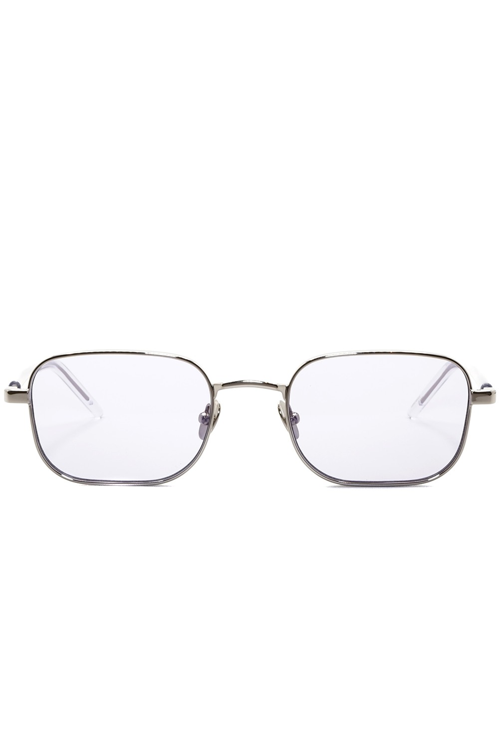 Gast - Occhiali da sole in metallo rettangolari unisex argento - STUDIO 04