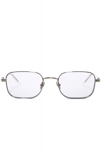 Gast - Occhiali da sole in metallo rettangolari unisex argento - STUDIO 04