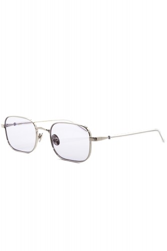 Gast - Occhiali da sole in metallo rettangolari unisex argento - STUDIO 04