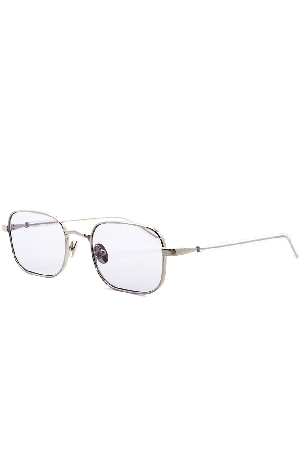 Gast - Occhiali da sole in metallo rettangolari unisex argento - STUDIO 04