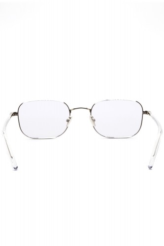 Gast - Occhiali da sole in metallo rettangolari unisex argento - STUDIO 04