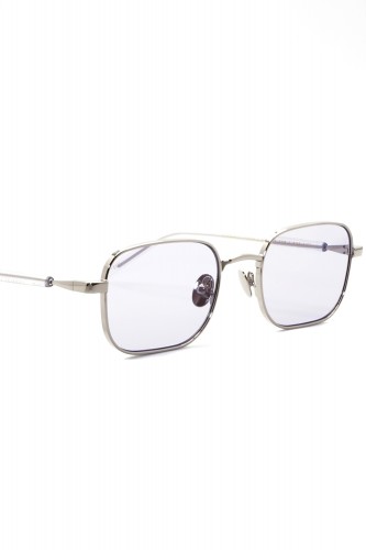 Gast - Occhiali da sole in metallo rettangolari unisex argento - STUDIO 04