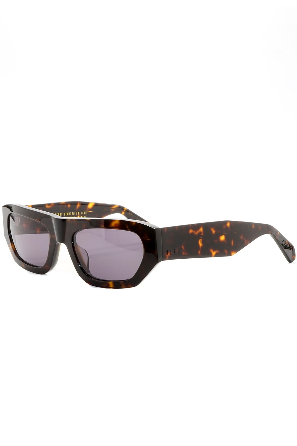 Gast - Occhiali da sole in celluloide rettangolari unisex tartarugato -