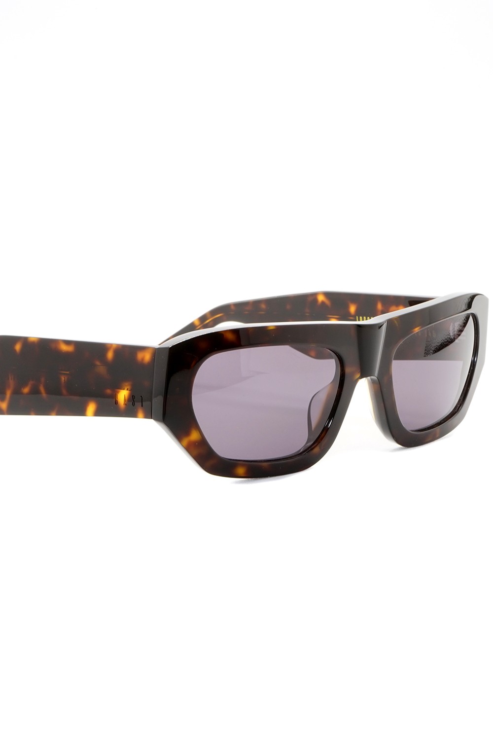 Gast - Occhiali da sole in celluloide rettangolari unisex tartarugato -