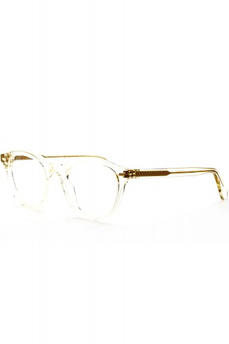 Gast - Occhiali da vista in celluloide tondi unisex champagne - PRET 05