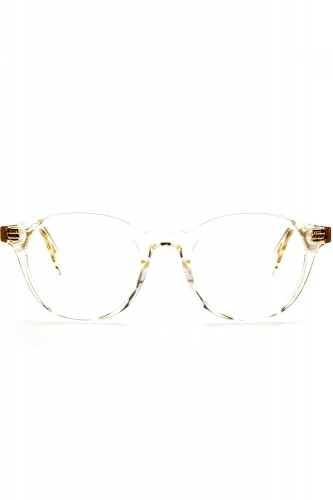 Gast - Occhiali da vista in celluloide tondi unisex champagne - PRET 05 2