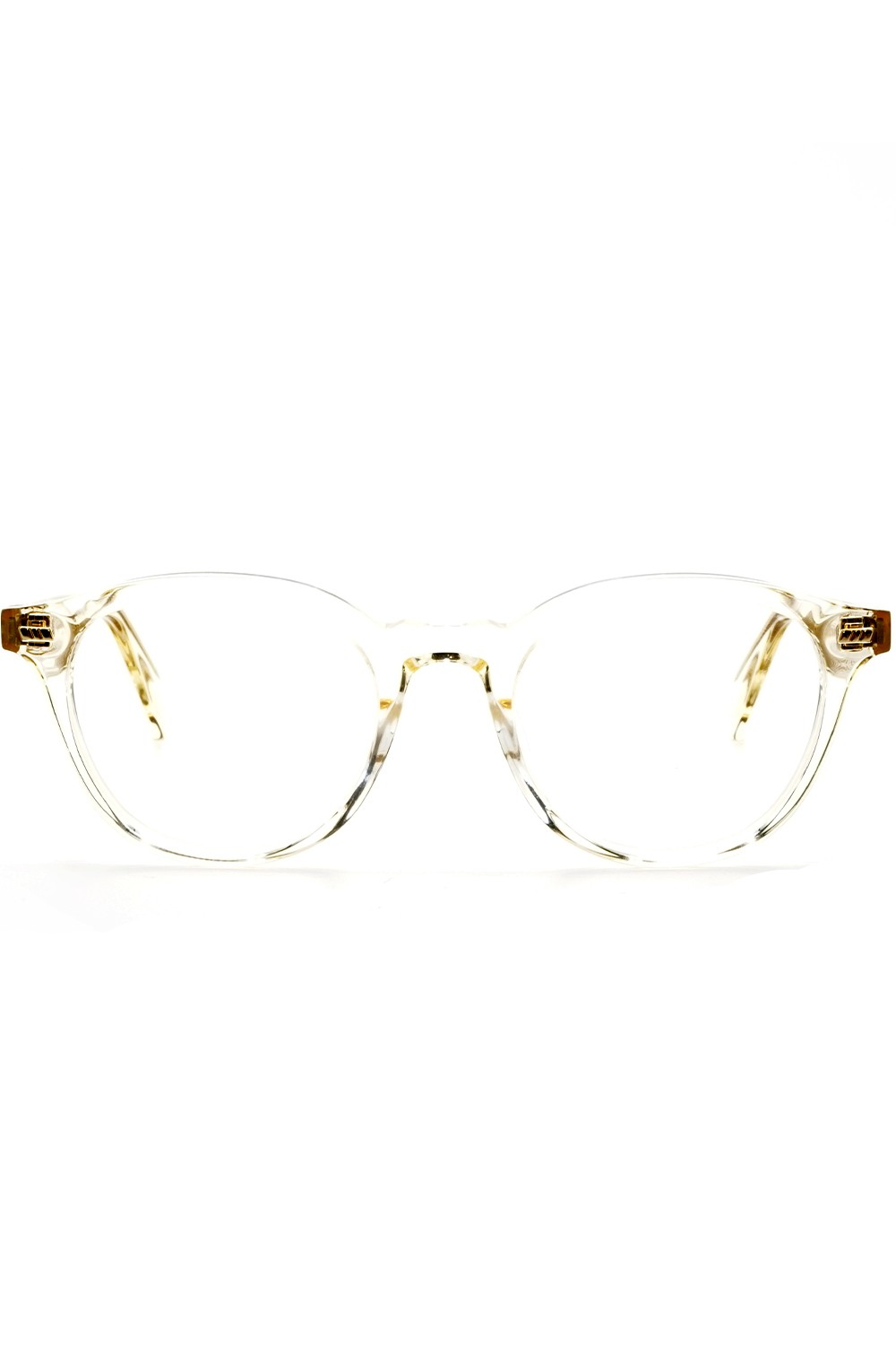 Gast - Occhiali da vista in celluloide tondi unisex champagne - PRET 05