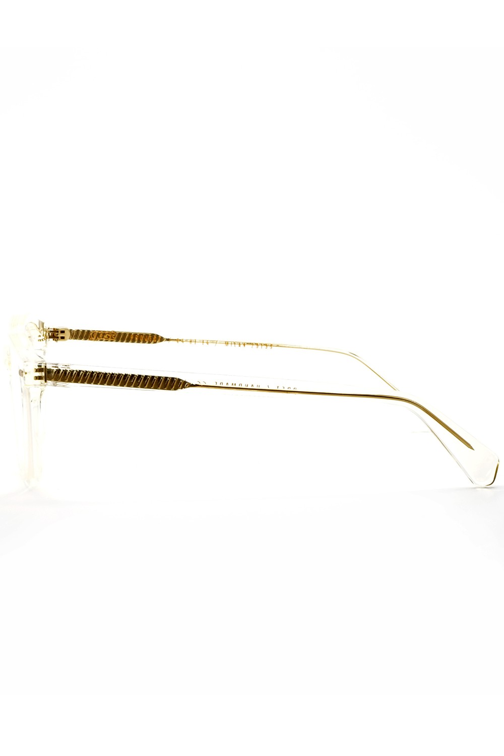 Gast - Occhiali da vista in celluloide tondi unisex champagne - PRET 05