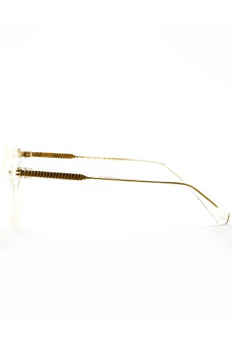 Gast - Occhiali da vista in celluloide tondi unisex champagne - PRET 05