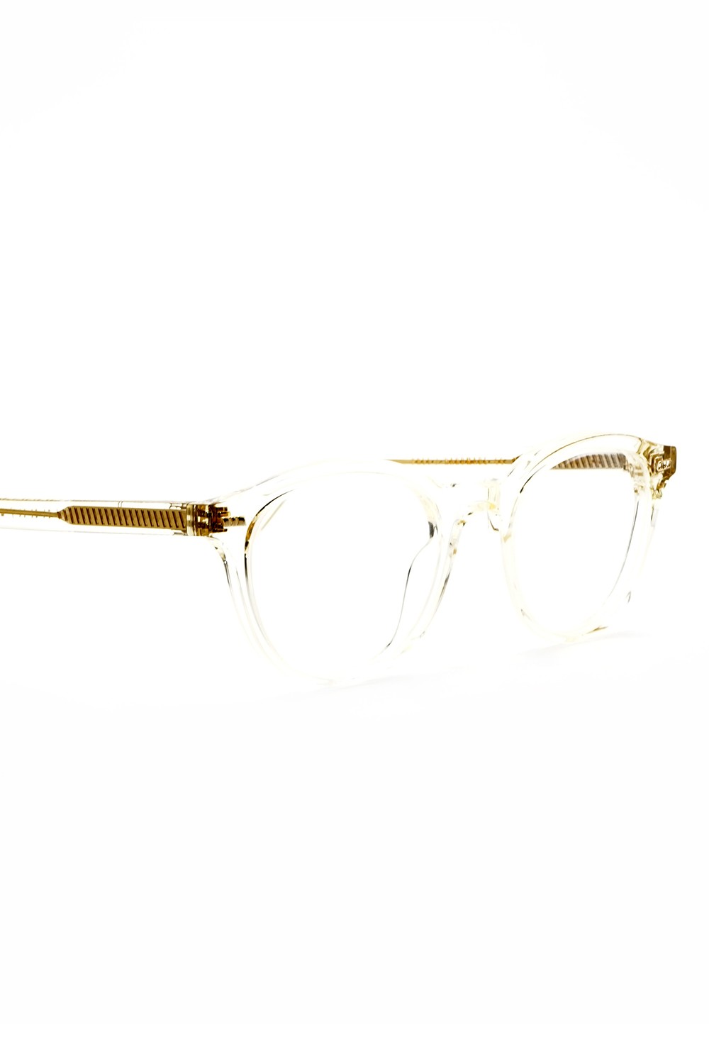 Gast - Occhiali da vista in celluloide tondi unisex champagne - PRET 05