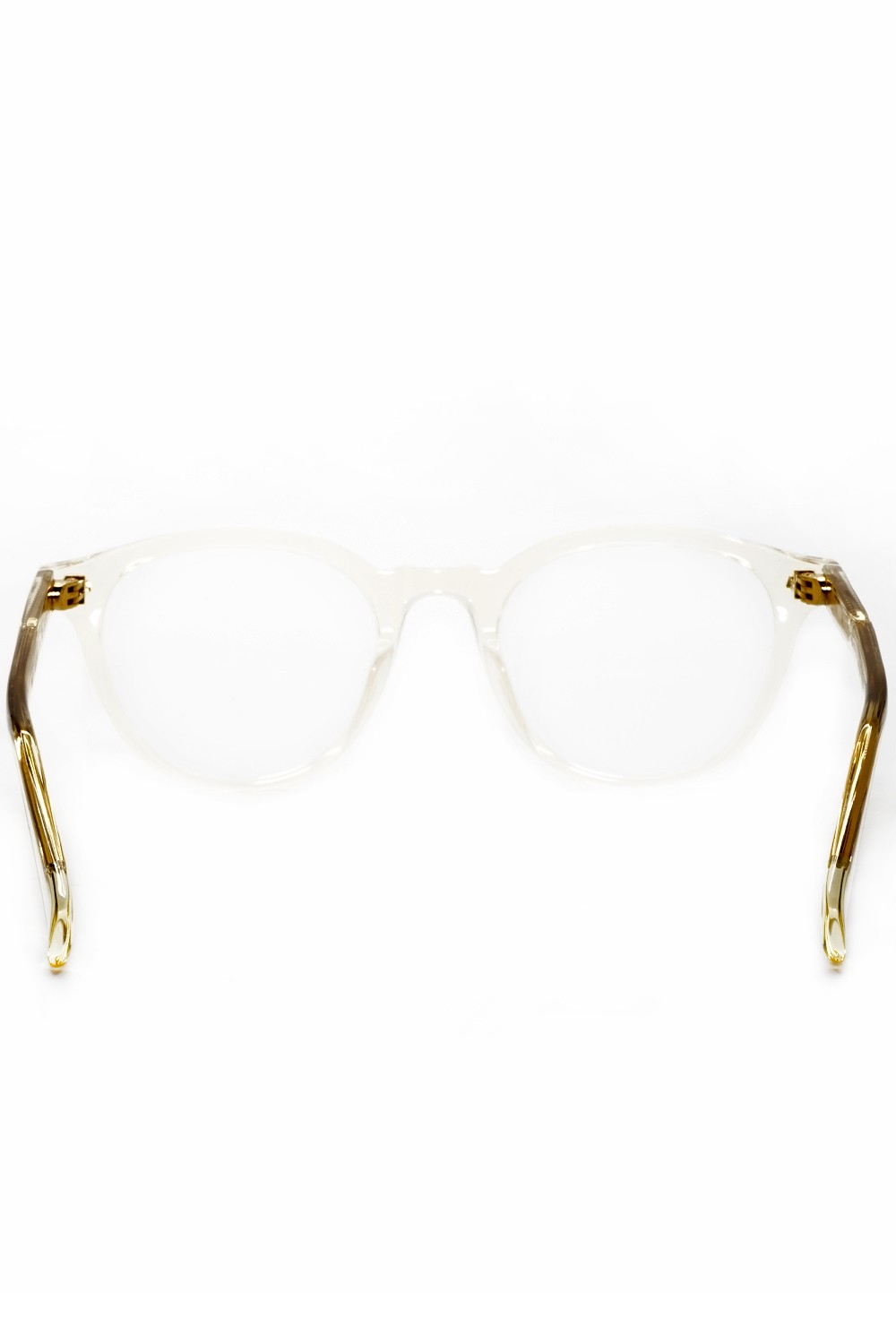 Gast - Occhiali da vista in celluloide tondi unisex champagne - PRET 05