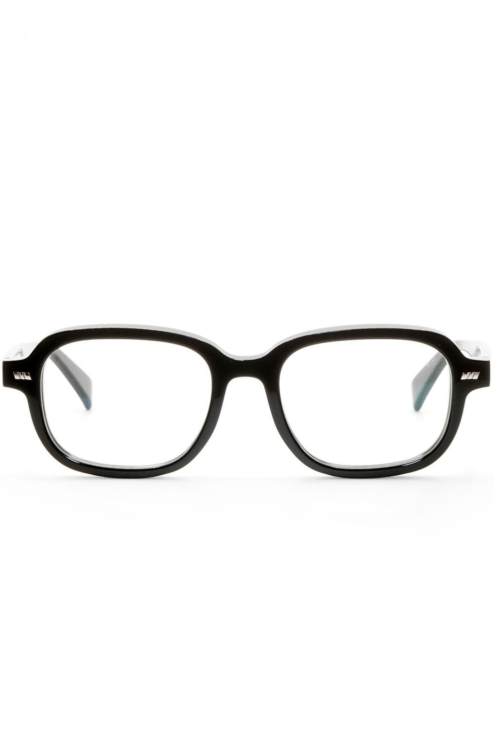 Gast - Occhiali da vista in celluloide rettangolari unisex nero - DEVI 01