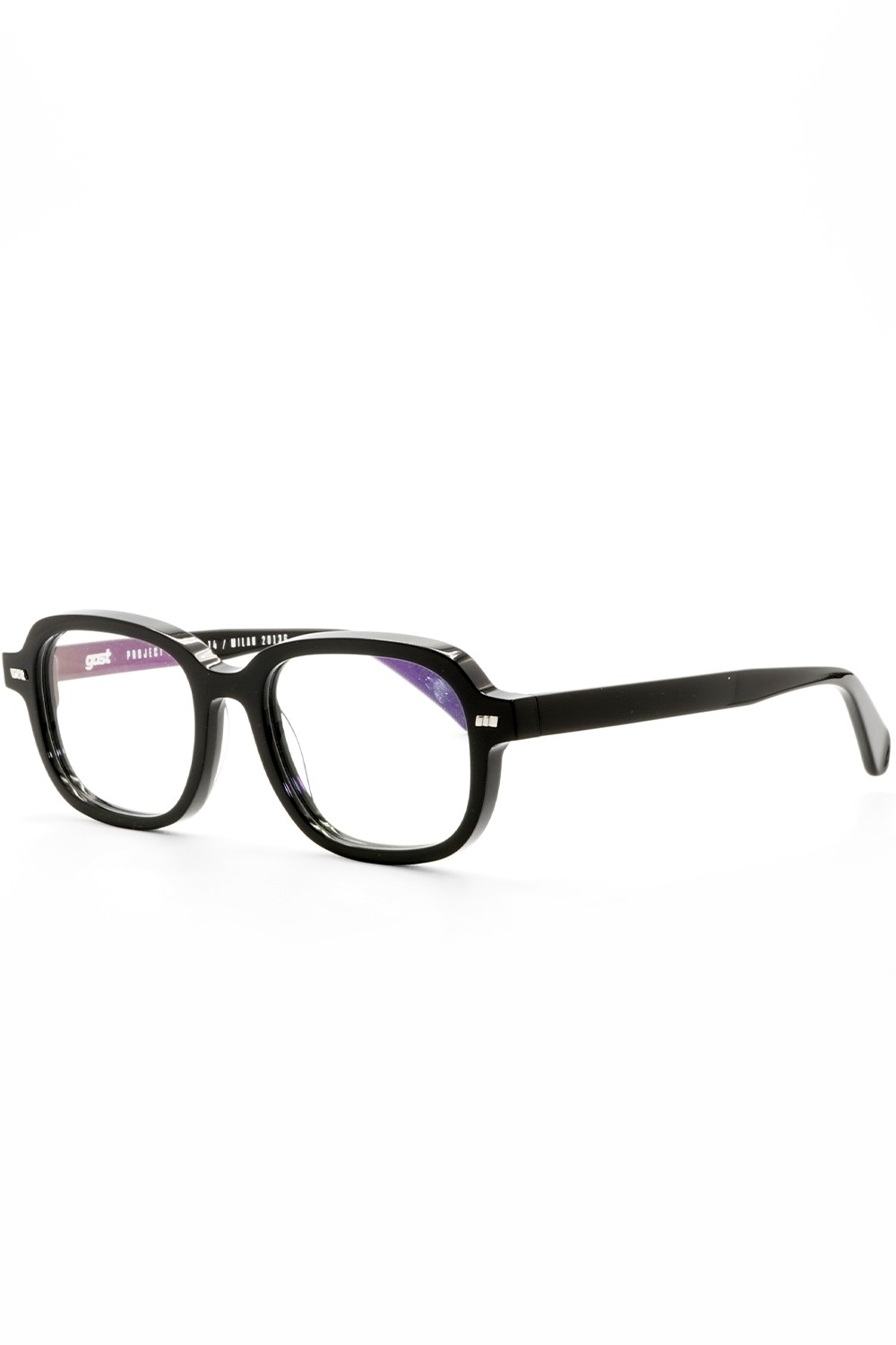 Gast - Occhiali da vista in celluloide rettangolari unisex nero - DEVI 01