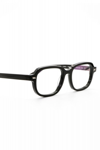 Gast - Occhiali da vista in celluloide rettangolari unisex nero - DEVI 01