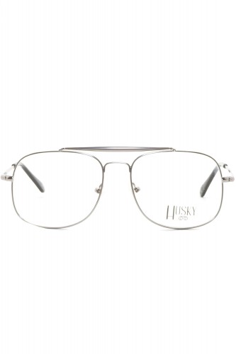 Husky - Occhiali da vista in metallo squadrati unisex argento - 1422 2 2