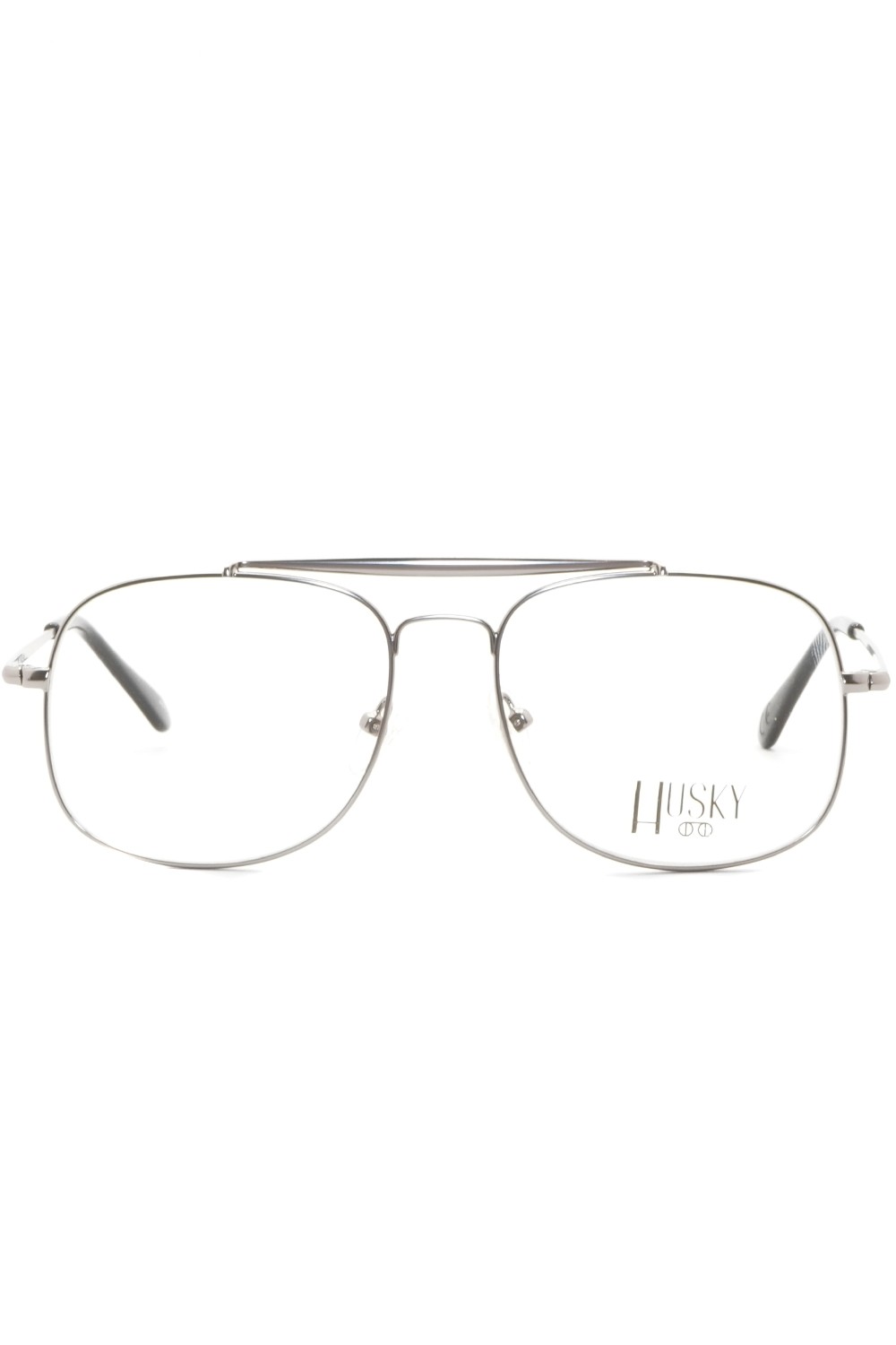 Husky - Occhiali da vista in metallo squadrati unisex argento - 1422 2