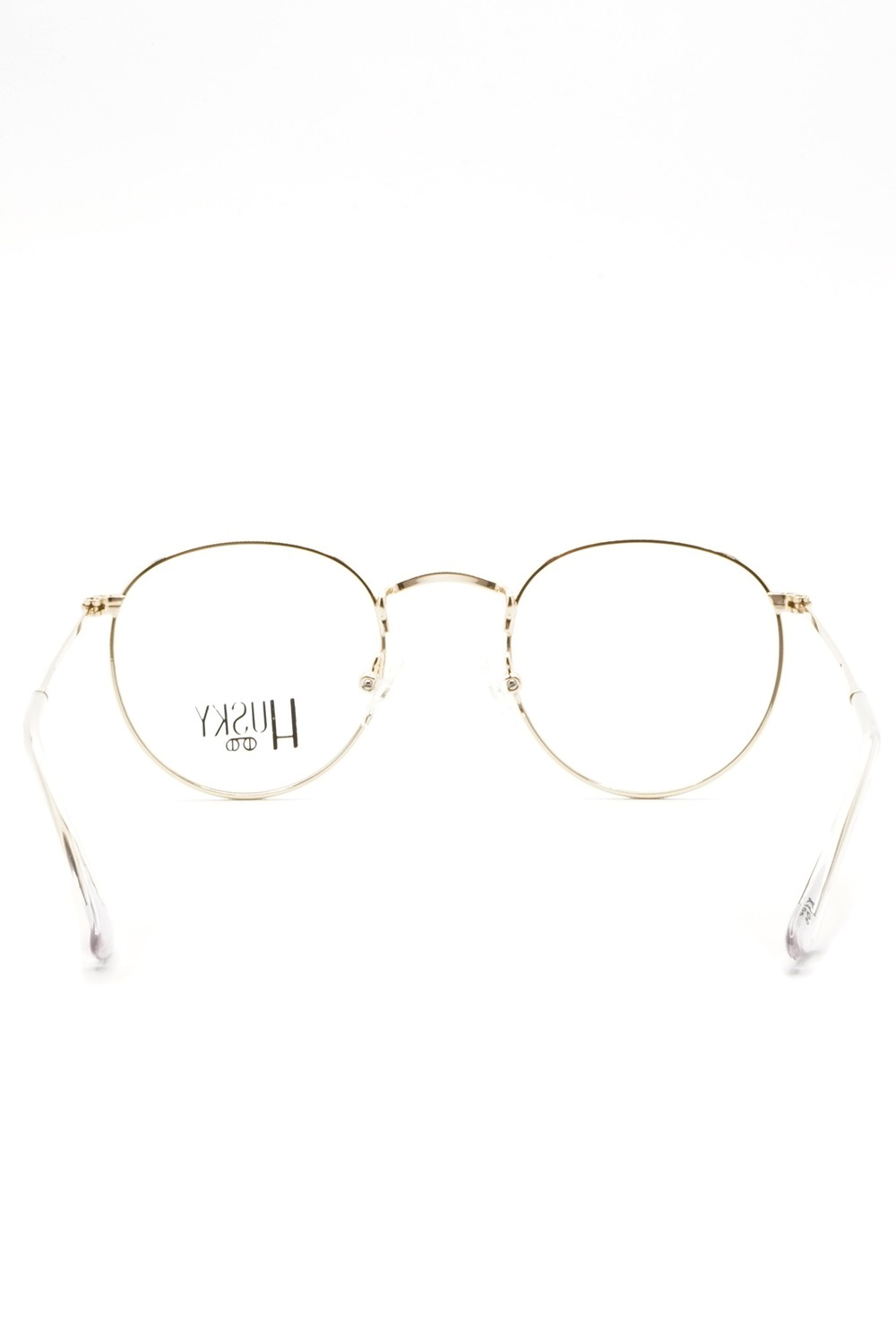 Husky - Occhiali da vista in metallo tondi unisex oro - 1355 6