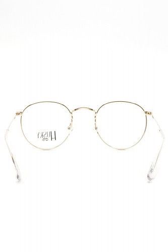 Husky - Occhiali da vista in metallo tondi unisex oro - 1355 6